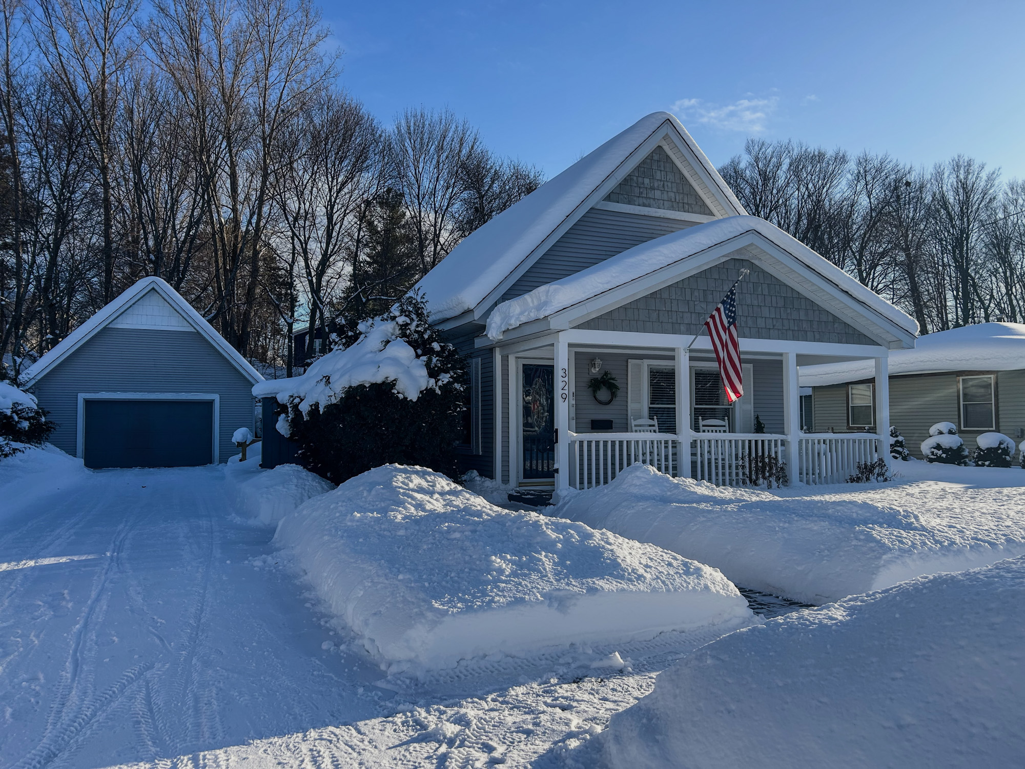 329 Terrace Street in winter