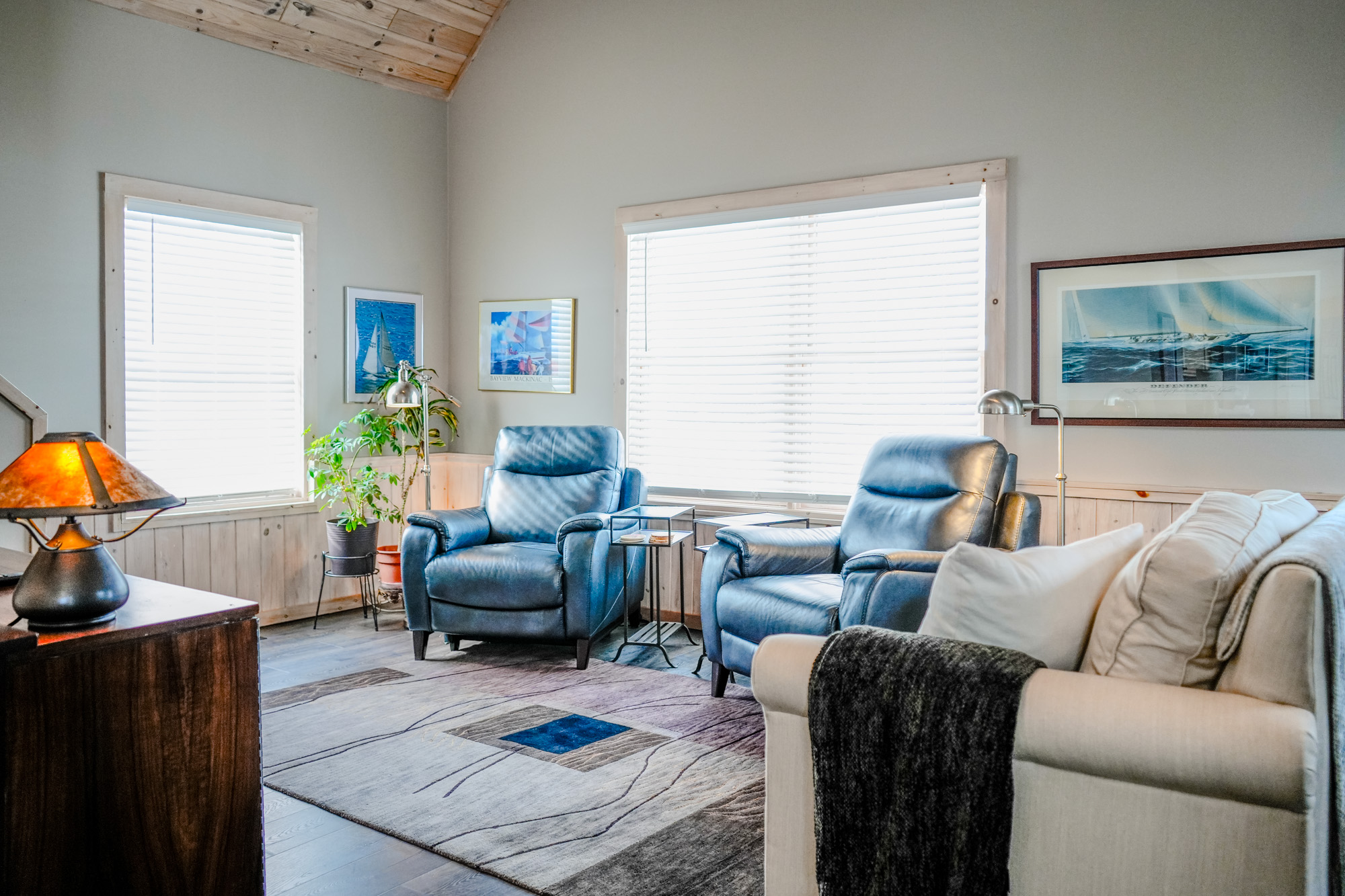 Living room at Terrace Street Retreat